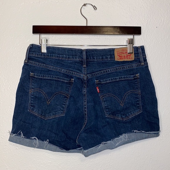 Levi’s 505 Straight Jean Shorts 5 Pockets - Picture 2 of 2